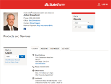 Tablet Screenshot of johncrawfordinsurance.com